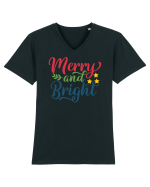 Merry and Bright Tricou mânecă scurtă guler V Bărbat Presenter