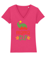 Mama Elf Tricou mânecă scurtă guler V Damă Evoker