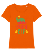Papa Elf Tricou mânecă scurtă guler larg fitted Damă Expresser
