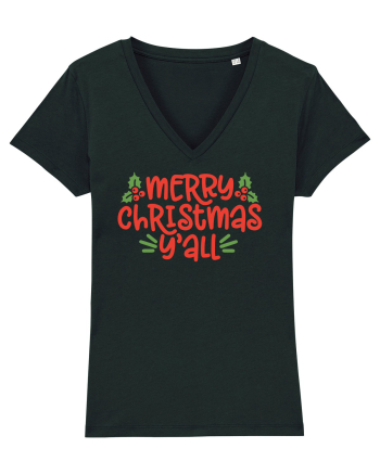 Merry Christmas Yall Black
