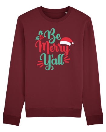 Be Merry Yall Burgundy