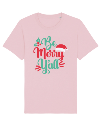 Be Merry Yall Cotton Pink