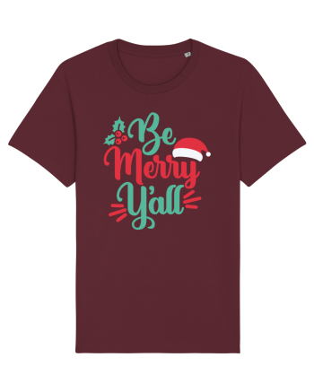 Be Merry Yall Burgundy