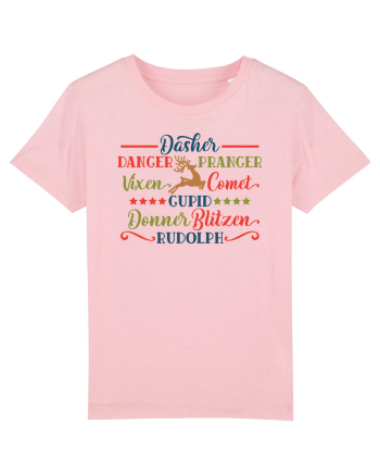 Reindeers Santa Cotton Pink