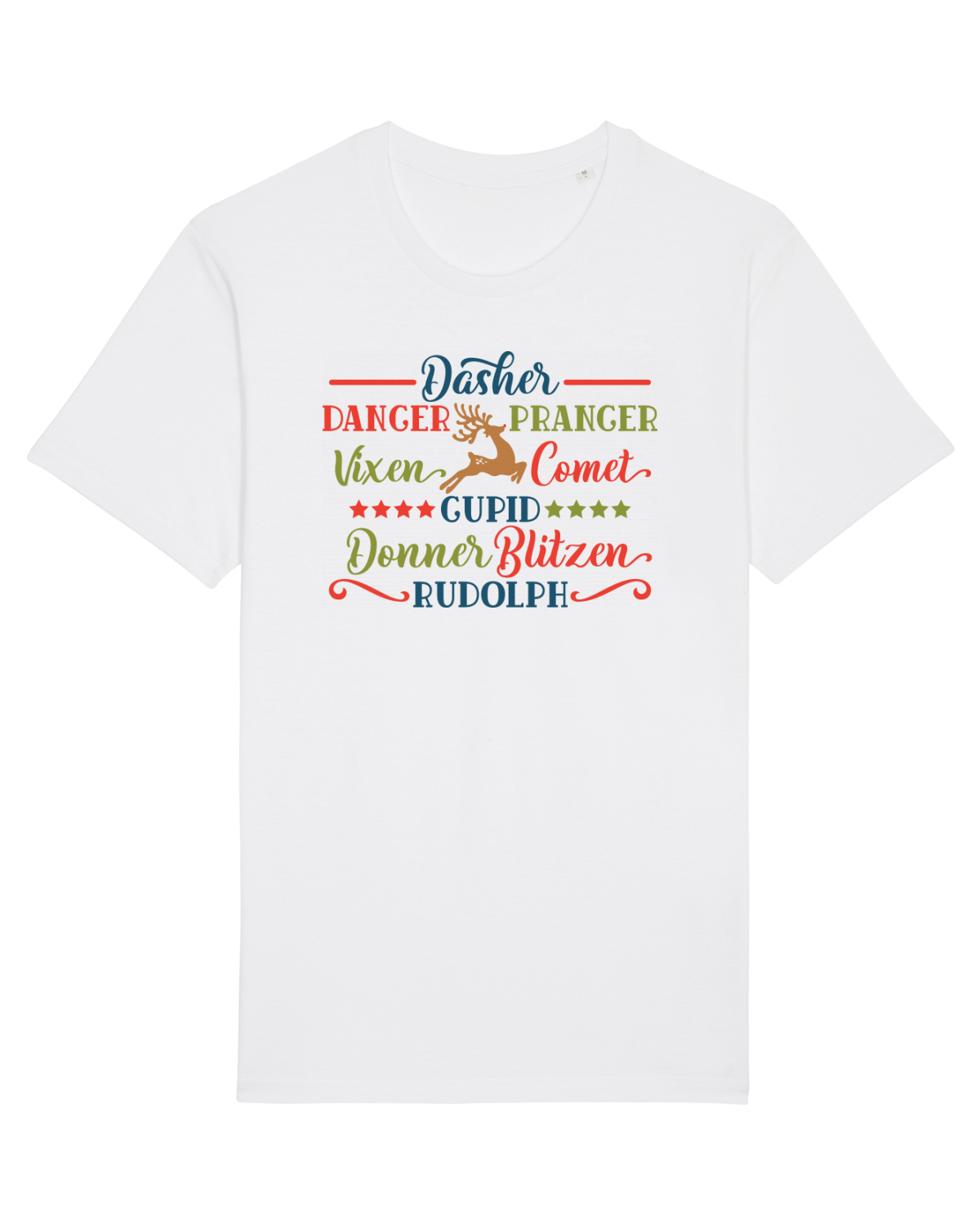 Tricou mânecă scurtă Unisex Rocker White