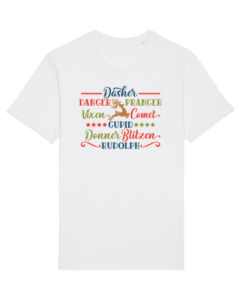 Reindeers Santa White