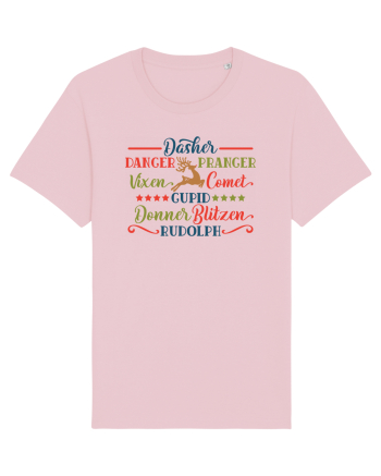 Reindeers Santa Cotton Pink