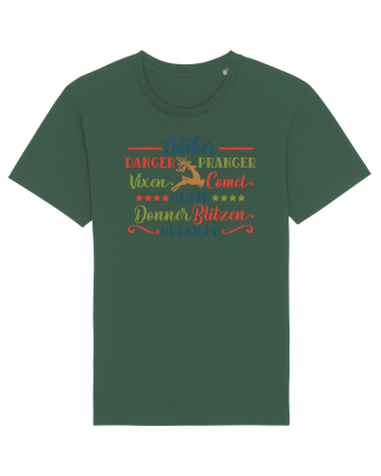 Reindeers Santa Bottle Green