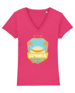 Summer Chill Tricou mânecă scurtă guler V Damă Evoker