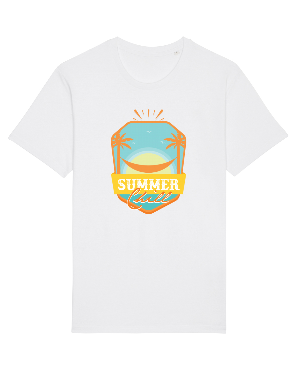 Tricou mânecă scurtă Unisex Rocker White