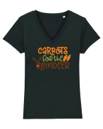 Carrots For Reindeer Tricou mânecă scurtă guler V Damă Evoker