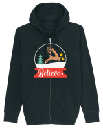 Believe Reindeer Hanorac cu fermoar Unisex Connector