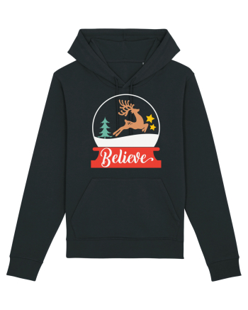 Believe Reindeer Black