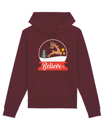 Believe Reindeer Burgundy