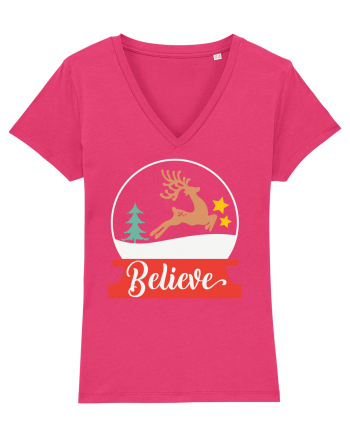 Believe Reindeer Raspberry