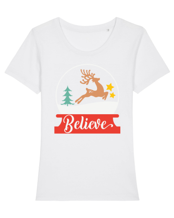 Believe Reindeer White