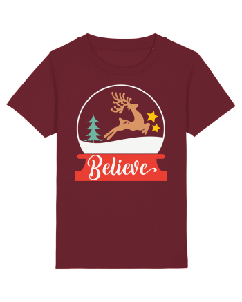 Believe Reindeer Burgundy