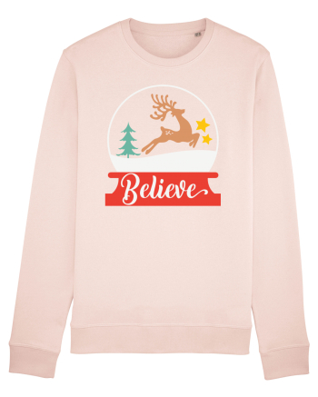 Believe Reindeer Candy Pink