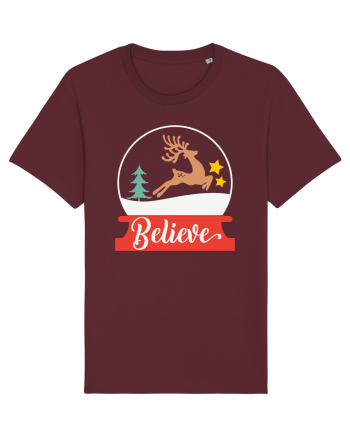Believe Reindeer Burgundy