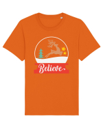 Believe Reindeer Tricou mânecă scurtă Unisex Rocker
