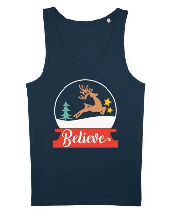 Believe Reindeer Navy