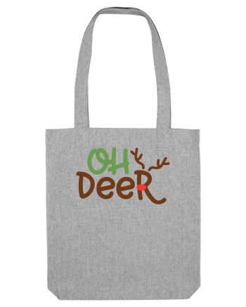 Oh Deer Xmas Heather Grey