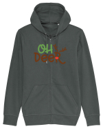 Oh Deer Xmas Hanorac cu fermoar Unisex Connector
