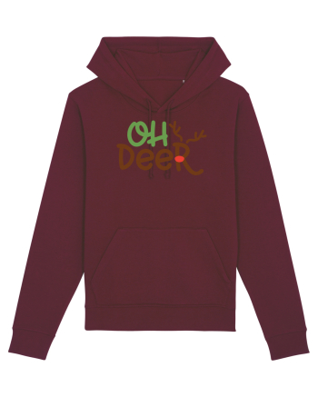Oh Deer Xmas Burgundy