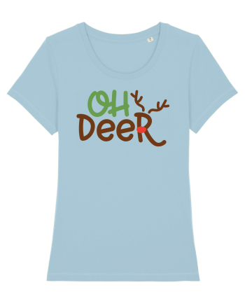 Oh Deer Xmas Sky Blue