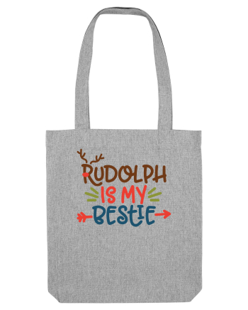 Rudolph is My Bestie Heather Grey