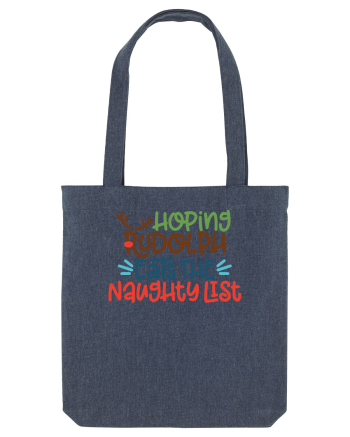 Hoping Rudolph Eats the Naughty List Midnight Blue