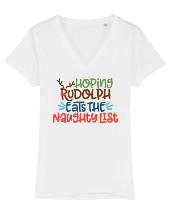 Hoping Rudolph Eats the Naughty List White