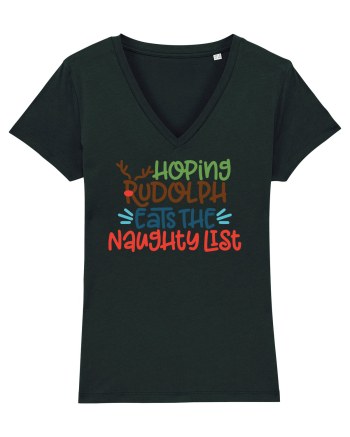 Hoping Rudolph Eats the Naughty List Black