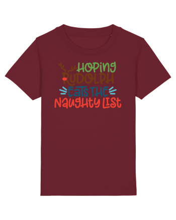Hoping Rudolph Eats the Naughty List Burgundy
