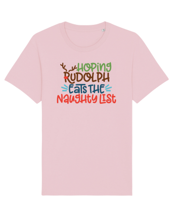 Hoping Rudolph Eats the Naughty List Cotton Pink