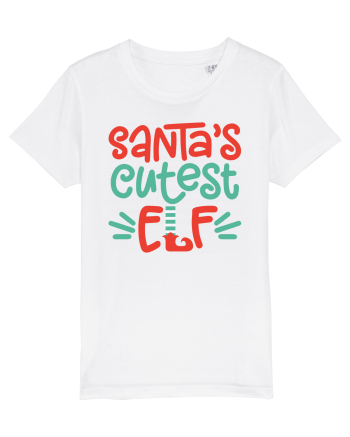 Santas Cutest Elf White