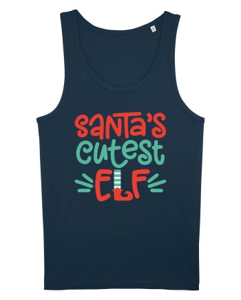 Santas Cutest Elf Navy