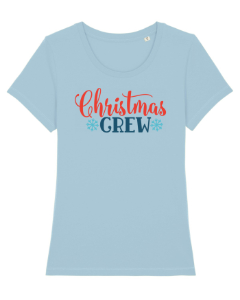 Christmas Crew Snow Sky Blue