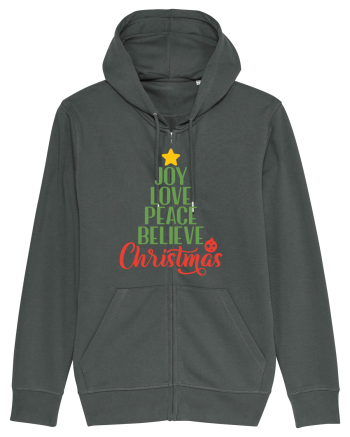 Joy Love Peace Christmas Anthracite