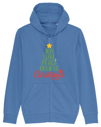 Joy Love Peace Christmas Bright Blue