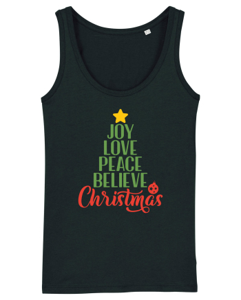 Joy Love Peace Christmas Black