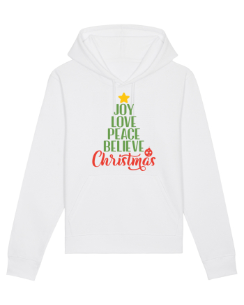 Joy Love Peace Christmas White