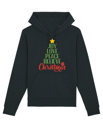 Joy Love Peace Christmas Black