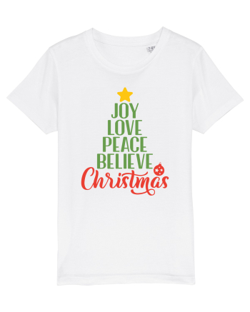 Joy Love Peace Christmas White