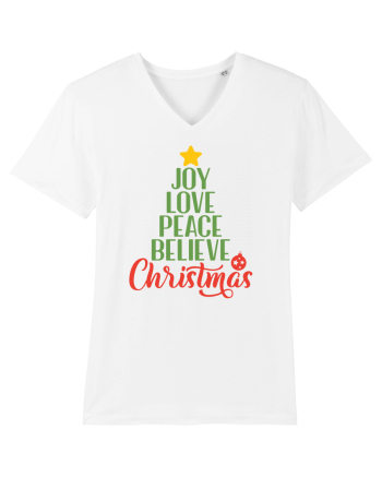 Joy Love Peace Christmas White