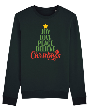 Joy Love Peace Christmas Black