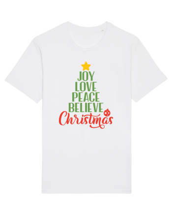 Joy Love Peace Christmas White