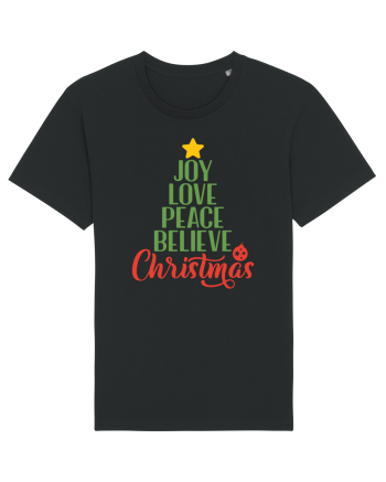 Joy Love Peace Christmas Black