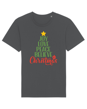 Joy Love Peace Christmas Anthracite