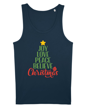 Joy Love Peace Christmas Navy